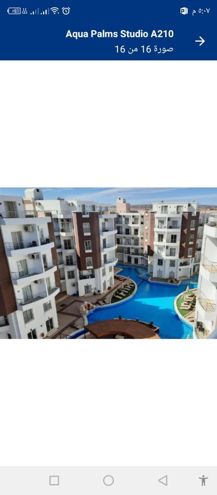 شقه بغرفه نوم واحده في الغردقه أكوا بالمز قبل الجونه Apartment *