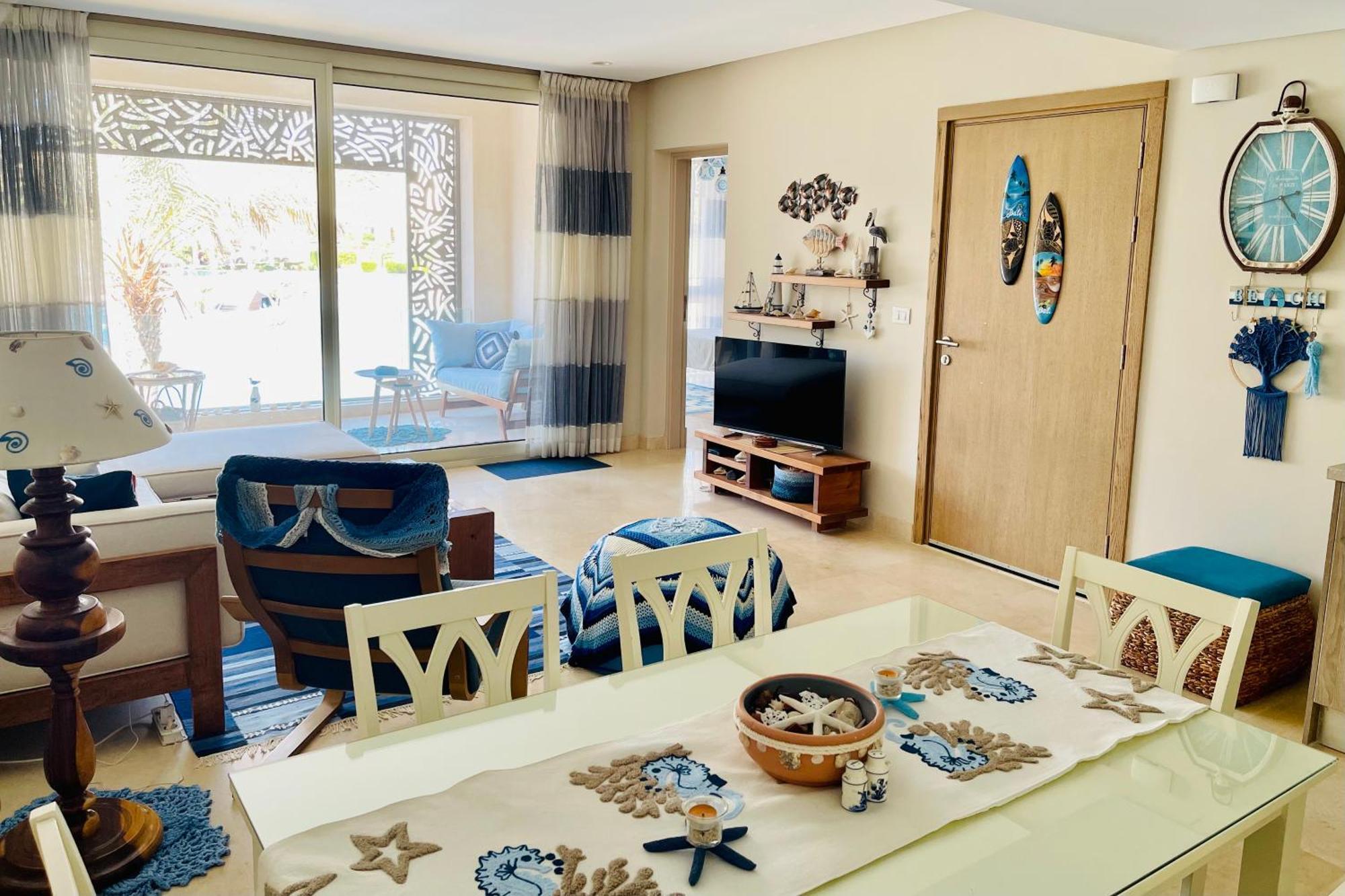 Mangroovy - Elgouna Authentic Designer Shared 2 Bdr Each With Private Bathroom For Kitesurfers With Pool View & Access Hurghada