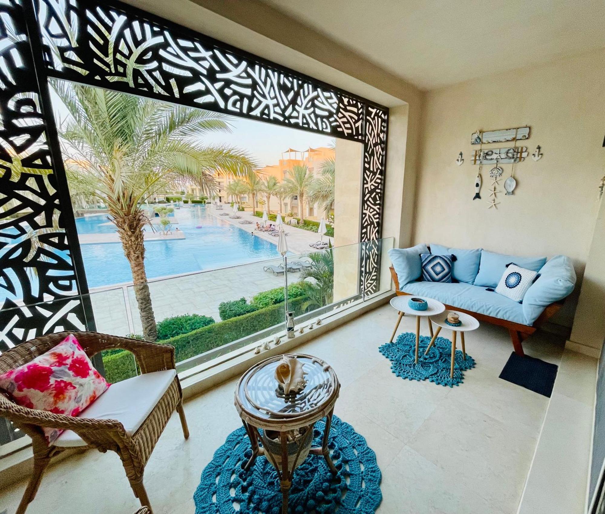 Séjour chez l'habitant Mangroovy - Elgouna Authentic Designer Shared 2 Bdr Each With Private Bathroom For Kitesurfers With Pool View & Access