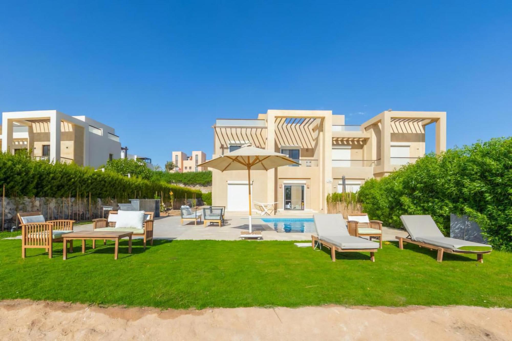 Modern Villa In Fanadir Marina El Gouna, 3Br Wnanny, Private Pool & Lagoon View Villa *