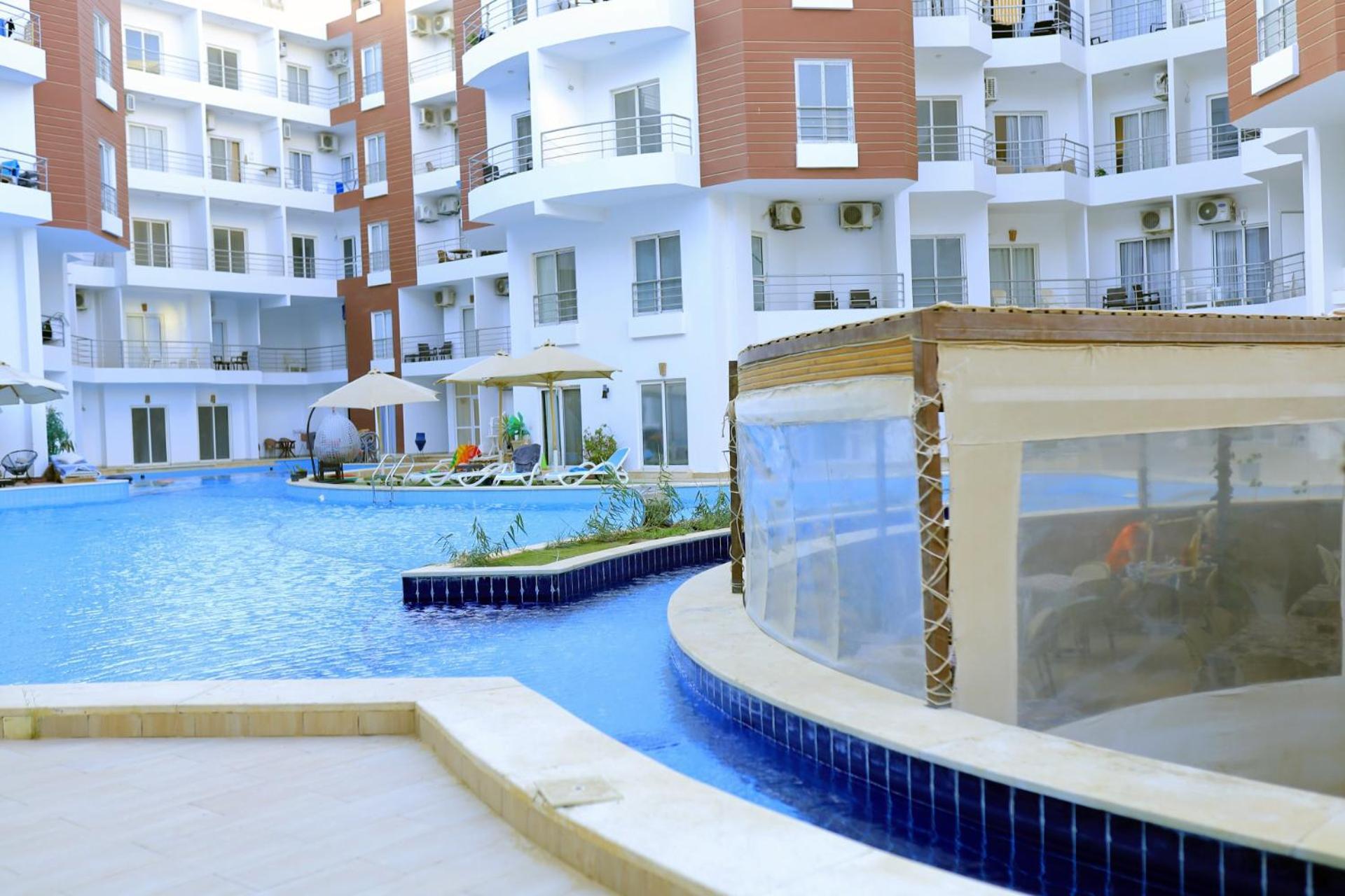 شقه بغرفه نوم واحده في الغردقه أكوا بالمز قبل الجونه Apartment *
