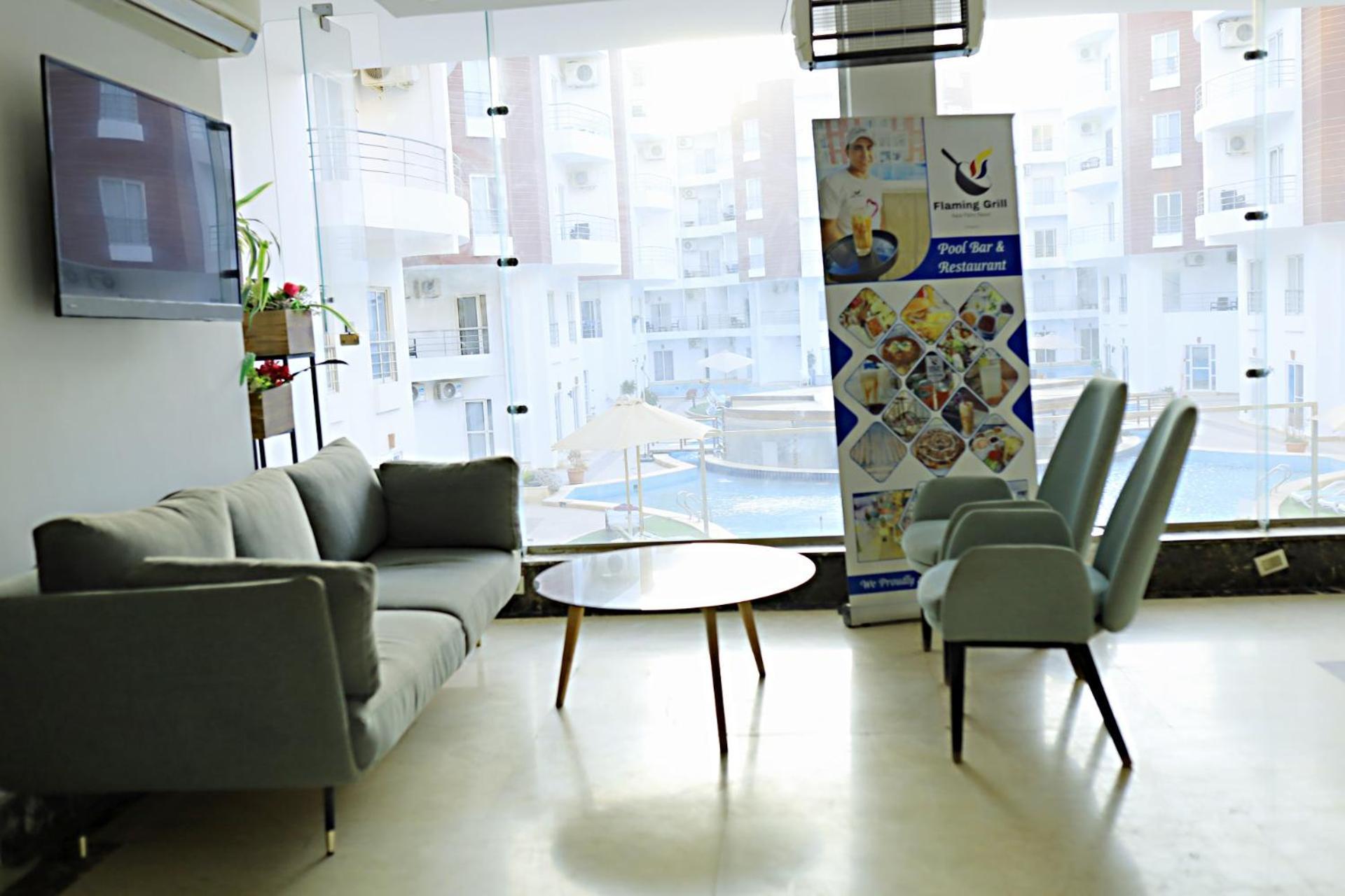 شقه بغرفه نوم واحده في الغردقه أكوا بالمز قبل الجونه Apartment *